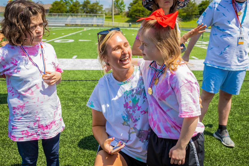 Students participate in the Special Olympics